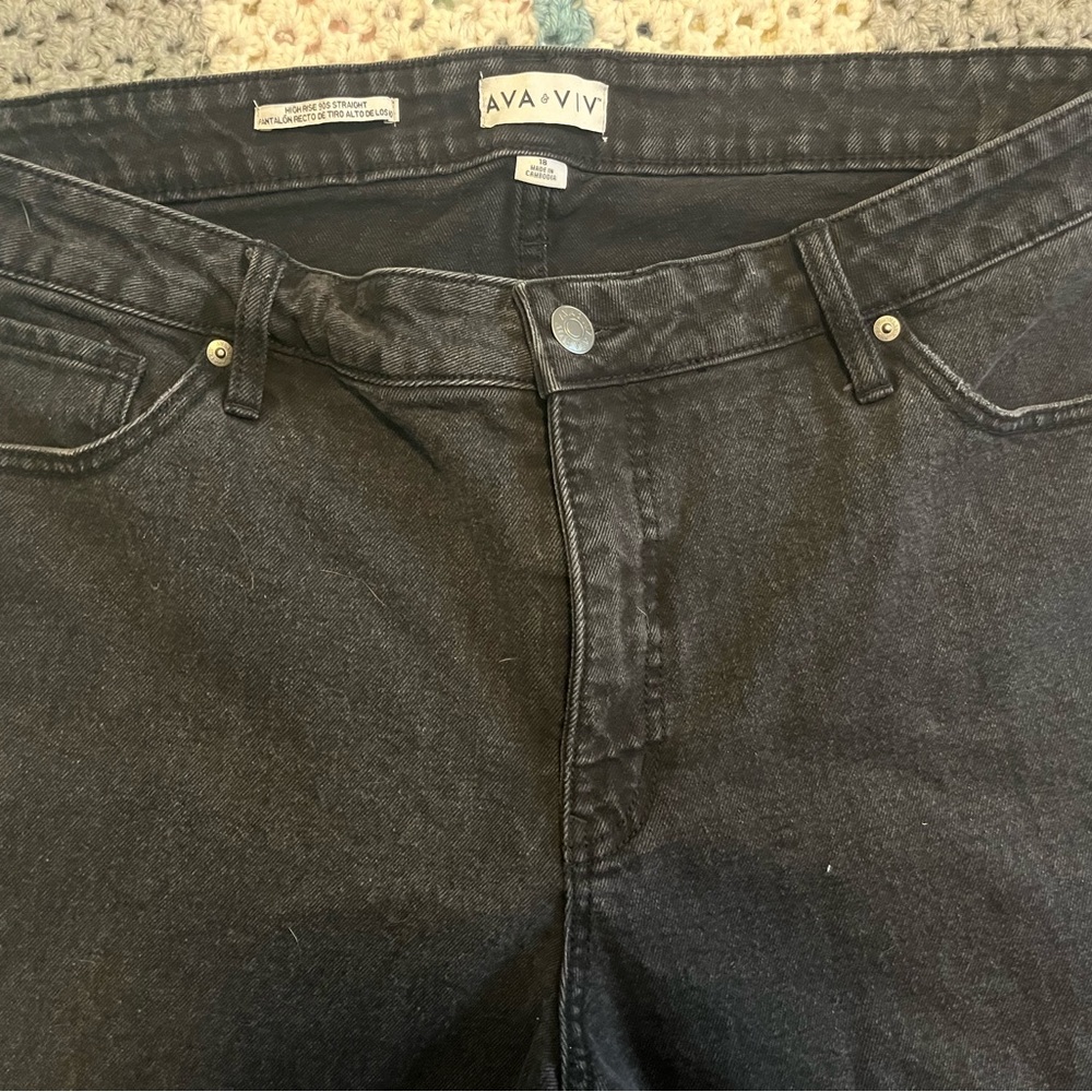 Ava & Viv Women's Black Jeans